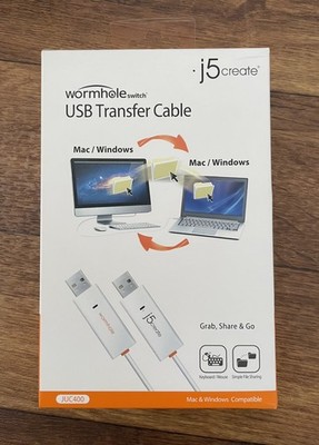 Wormhole Switch j5 Create JUC400 USB Transfer Cable New