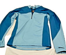 Nike Dri Fit Blue 1/4 Zip Pullover Long Sleeve Activewear Jacket - Size Med