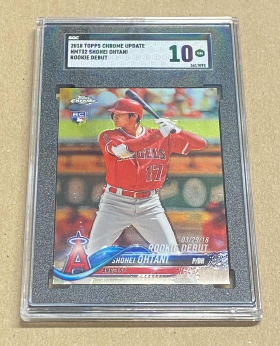 2018 Topps Chrome Update shohei Ohtani Rookie Debut #HMT32 SGC 10 $749.99