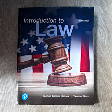 Pearson Introduction to Law 6th Ed Textbook P...