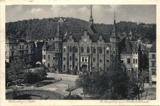 Waldenburg in Schlesien - Rathausplatz mit Schillerhöhbaude -765544