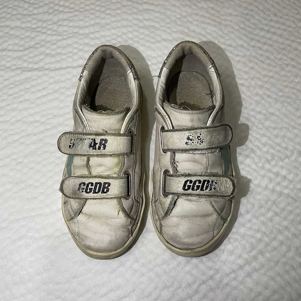 Tênis Golden GooseGirl's May com acabamento em glitter cano baixo, bebê/crianças pequenas - Imagem 4 de 4