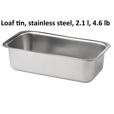 IKEA VINTERROCKA Edelstahl Laibform 4,6 Pfund Antihaft Kuchen Brot Backform