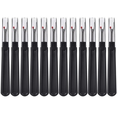 12 Pieces Sewing Seam Rippers Stitch Thread Unpicker Cutter for Crafting Black