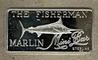 MINI BAR BRAND "THE FISHERMAN" .999 FINE SILVER 9.3 GRAM BAR