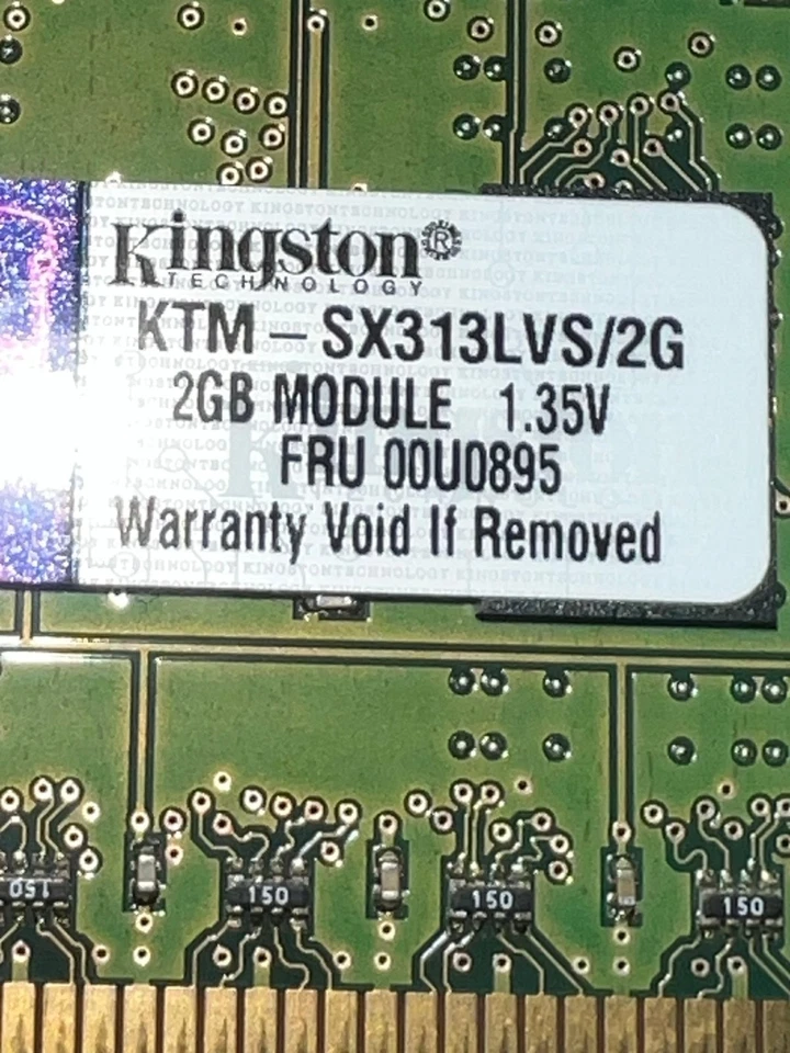 Lote de 5 Memorias Kingston 4GB PC3-10600 2RX4 KTM-SX313/4G Paquete* Foto 4 de 4