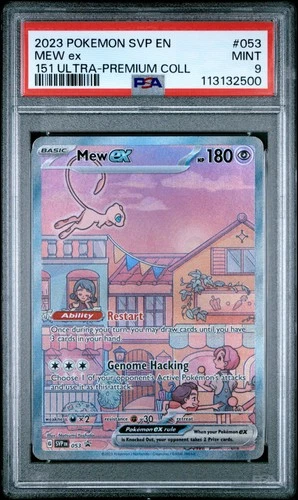 2023 POKEMON SVP EN-SV BLACK STAR PROMO #053 MEW EX PSA 9