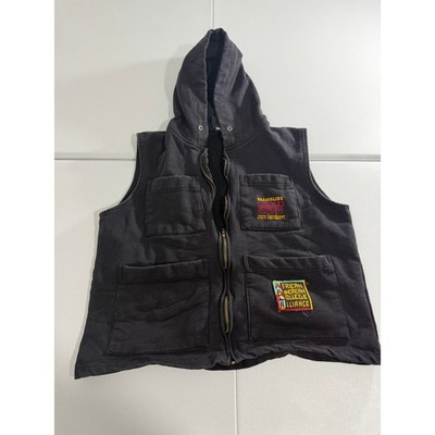 Vintage Grambling University Full Zip Vest With a Hood Size large 