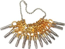 Clock Winding Key -14 pcs Set for Pocket Watch Keys 00 to 12 Brass
