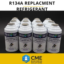 Enviro-Safe Auto AC Coolant R134a Replacement Refrigerant with dye case 12 Cans