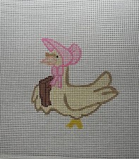 Hand Painted, Needlepoint Canvas, 13 Mesh, Mother Goose