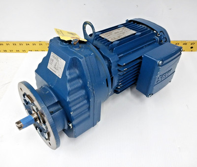 New Sew-Eurodrive 1 HP Gearmotor 230YY/460Y 1740/1055 RPM  RXF57DRE80M4