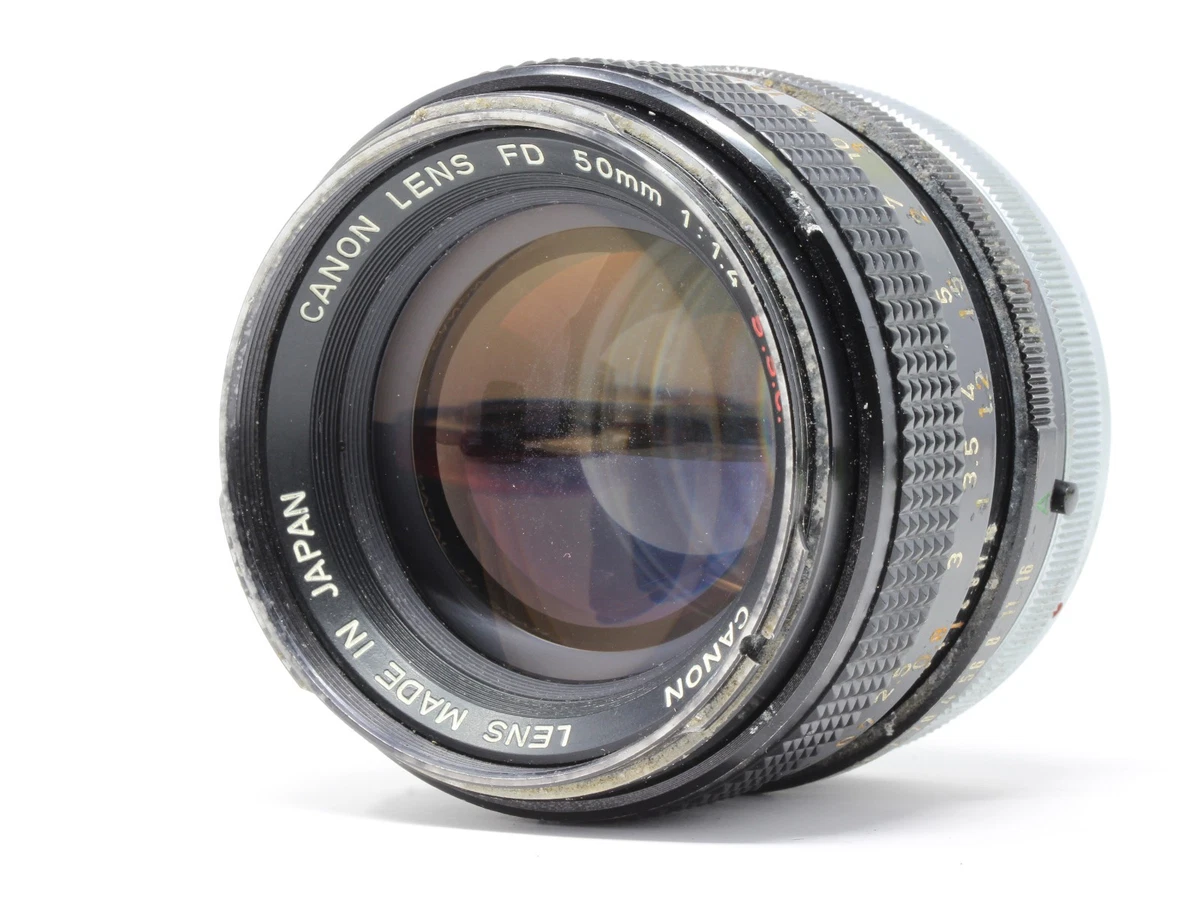 【特上品】 Canon  FD  50mm F1.4  S.S.C 銀枠 Lens CANON FD 50mm/1:1.4 - 1.4/50mm Silver Nose | eBay