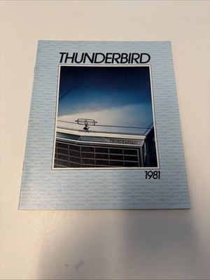 Original 1981 Ford Thunderbird Sales Brochure 81 Heritage Town Landau