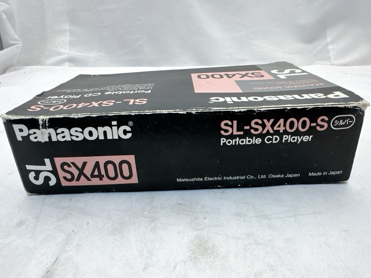 ポータブルプレーヤー Panasonic Portable CD player SL-SX400 Panasonic SL-SX400 Portable CD Player Silver w/ Remote & AC