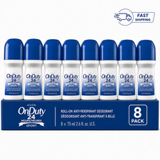 8 Pack Avon On Duty 24 Hours Sport Roll-On De...