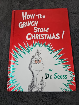 HOW THE GRINCH STOLE CHRISTMAS DR. SEUSS Title Hard Back Book 1957-Renewed 1985