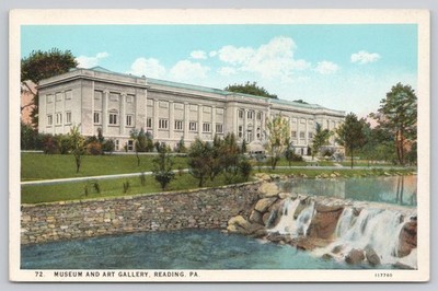 Postcard Pennsylvania Reading Museum and Art Gallery  74J          