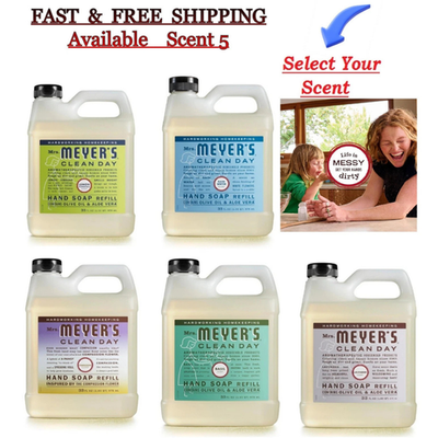 #ad MRS. MEYER#x27;S CLEAN DAY Liquid Hand Soap Refill 33 oz Select Your Scent. $11.99