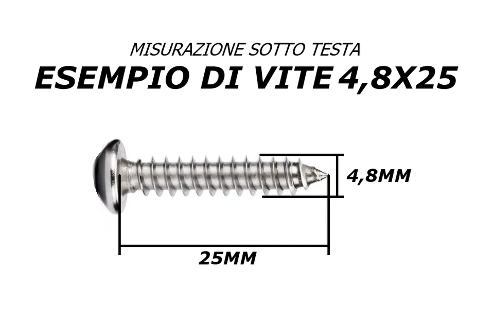 VITI IN ACCIAIO INOX AUTOFILETTANTI D.2,2 2,9 3,5 3,9 4,2 4,8 5,5mm TESTA CROCE - Immagine 3 di 4