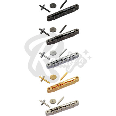 Gotoh GE104B Nashville Tune-O-Matic Bridge w/ M4 Posts - Fits Gibson 