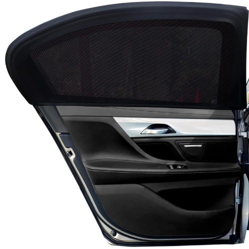 Auto Sonnenschutz 4Er Pack, Uv-Schutz Sonnenblende Netz FüR Seitenfenster,...-image