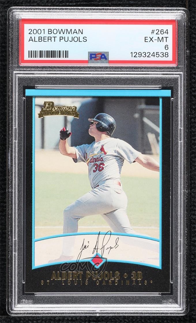2001 Bowman Albert Pujols #264 PSA 6 1gp2