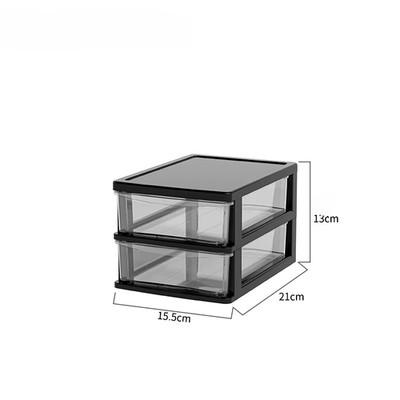 Büro Schreibtisch Aufbewahrungsbox, transparente Schublade Stil Kosmetik, Schreibwaren, Nieten