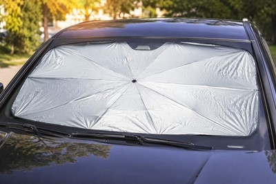Car Windshield Sun Shade 52'' x 31'' Foldable Reflective UV Heat Shield Sunshade