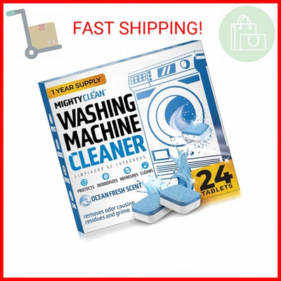 #ad #ad MIGHTY CLEAN Washing Machine Cleaner Tablets 24 Pack 1 Year Supply Septic Saf $21.05
