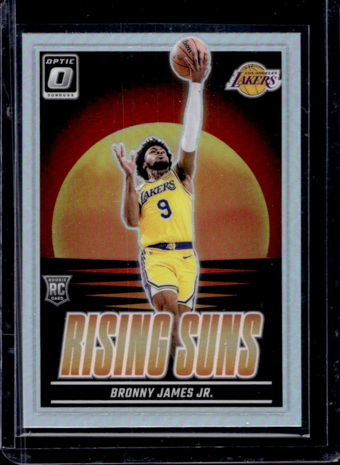 2024-25 Donruss Optic Bronny James Jr. Rising Suns RC Holo #5 Lakers