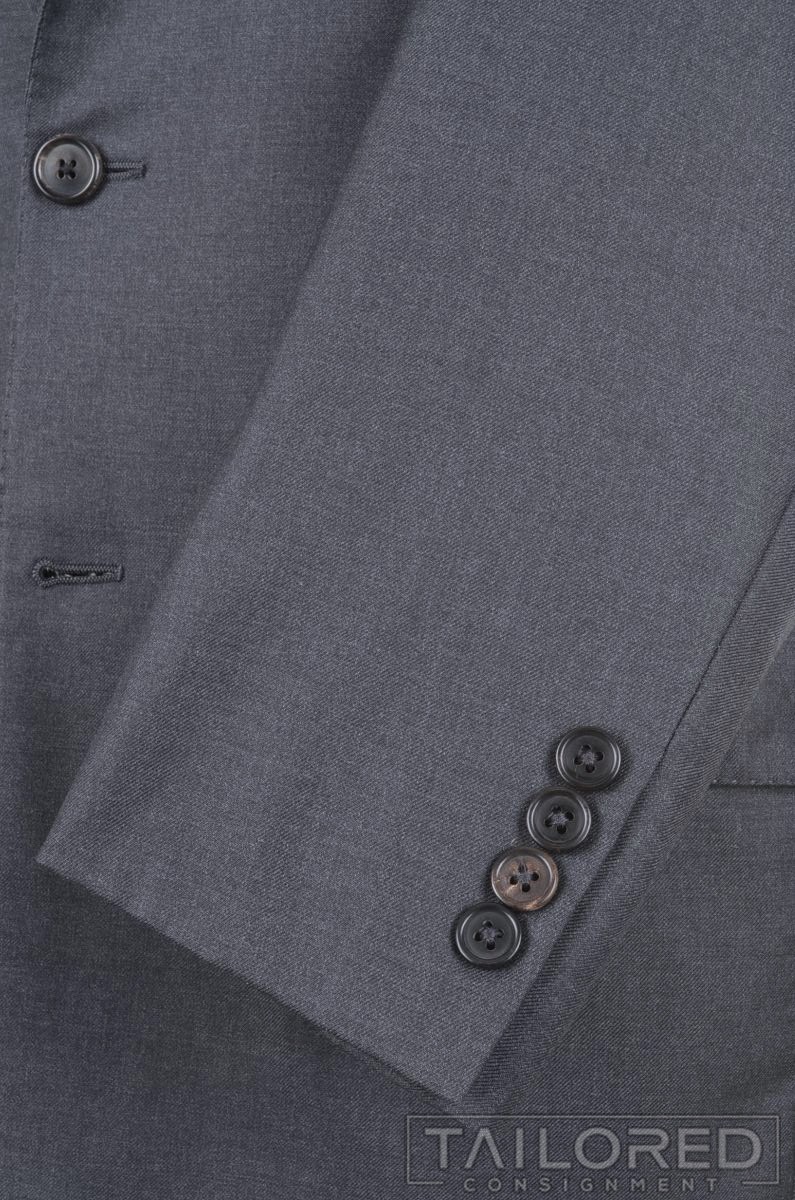 HICKEY FREEMAN Recent Solid Gray 100% Wool Blazer… - image 6