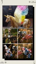Schleich /Papo / Fao/ Medieval Knights/Dragon/Horses/Knights Lot: 10 / Read