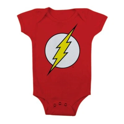 HYBRIS Baby Body Junge The Flash Logo Säugling Strampler Offiziell DC Comics