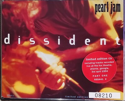 PEARL JAM - DISSIDENT - LIMITED EDITION - PART ONE - SINGLE - CD