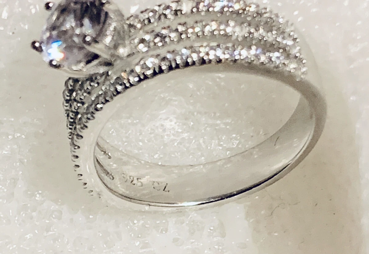 Ebay sterling silver store wedding rings