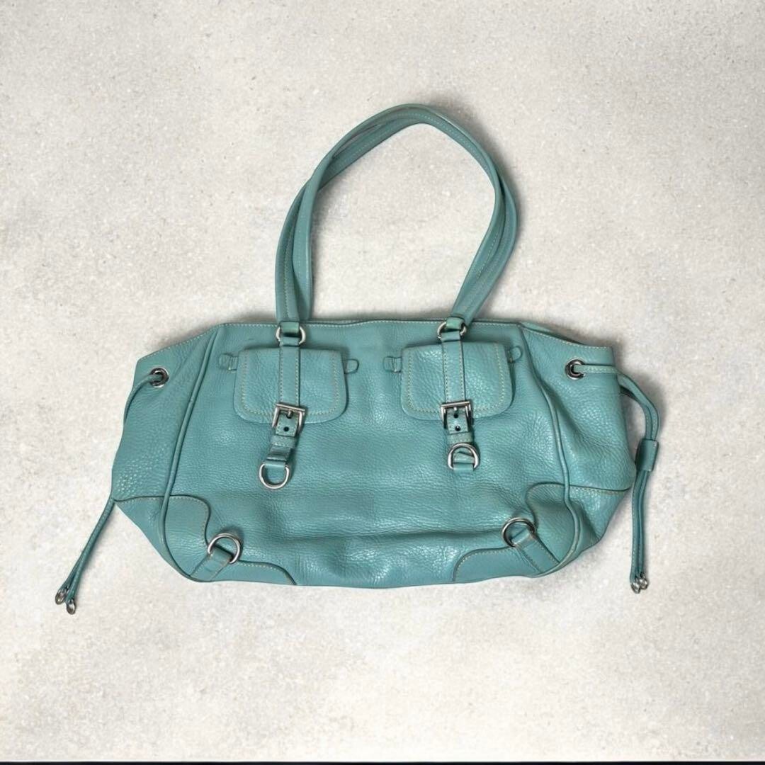 バッグ PRADA archive 2way leather hand tote bag PRADA Archive Women's Tote Bag Handbag Leather Light Blue