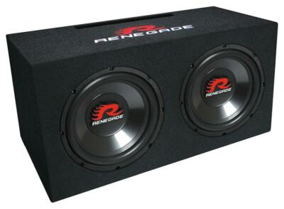 Renegade RXV1002 2 x 25cm (10'') Dual-Bassreflex-System 1000 Watt Subwoofer 