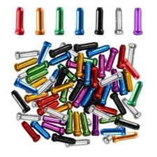 100 Pcs Bike Cable Ends Caps Bicycle Cable End Crimps Mountain Bike Brake Tips