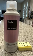 IGK ANTISOCIAL Bond-Building Dry Mask Time Release 5oz/187mL FULL SZ NEW $36
