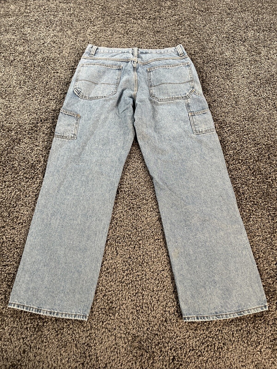 Vintage Faded Glory Jeans Mens 32x30 Blue Denim Pants Relaxed