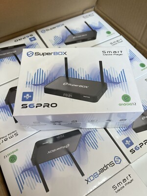 NEW 2025 Model SuperBox S6 PRO With 2T2R Dual Band WiFi, Quad-Core Processor