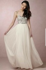 NEW $550 BHLDN Needle & Thread Bridal Wedding Venus Dress Tulle Gown Size 8 