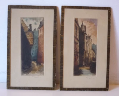 Gravures anciennes rues de Paris - Léopold Robin - Photo 1/4