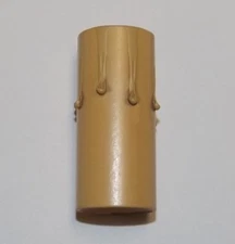 2" GOLD PAPER BOARD CANDLE COVER CHANDELIER CANDELABR SOCKET 7/8" NEW 19971JB