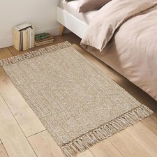 Small Boho Bathroom Rugs,Tan Cream Washable Entryway Rug Farmhouse 2'x3' Khaki