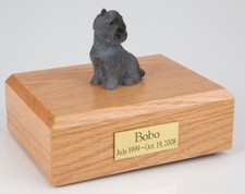 Black Cairn Terrier Pet Funeral Cremation Urn Avail in 3 Diff Colors  4 Sizes