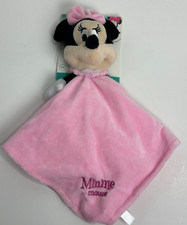 NWT Disney Baby Girl Minnie Mouse Pink Satin Security Blanket Plush Baby Toy