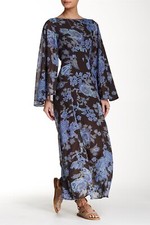 Free People Blue Melrose Maxi Dress Sz 2