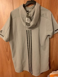 adidas x routine short sleeve hoodie
